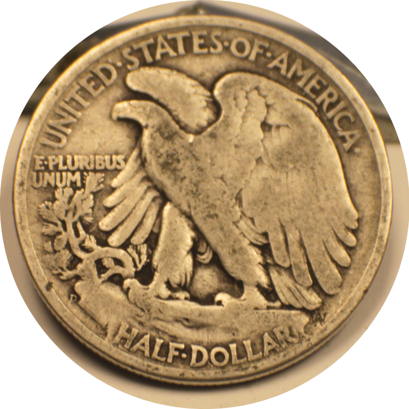 1944 D Liberty Walking Half Dollar Silver Coin #002 1944 D Liberty Walking Half Dollar Silver Coin #002