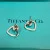 Tiffany & Co. Heart Link Stud Earrings White Gold 750