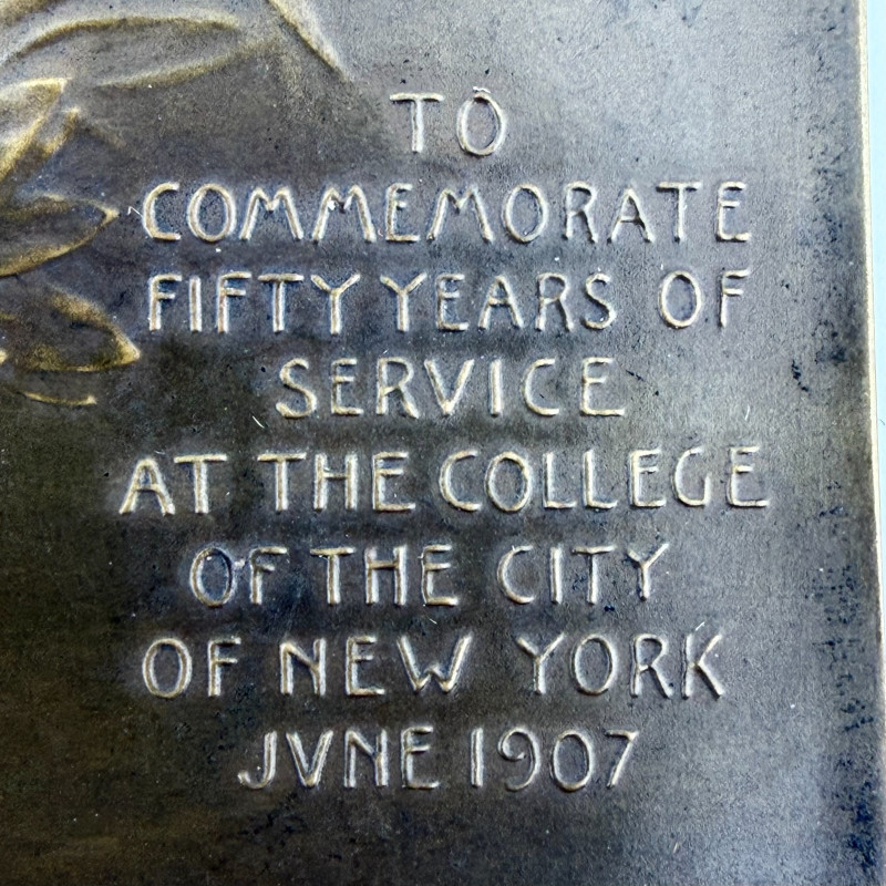 Bronze plaque with Professor Adolph Werner, Artist: Victor David Brenner, 1907