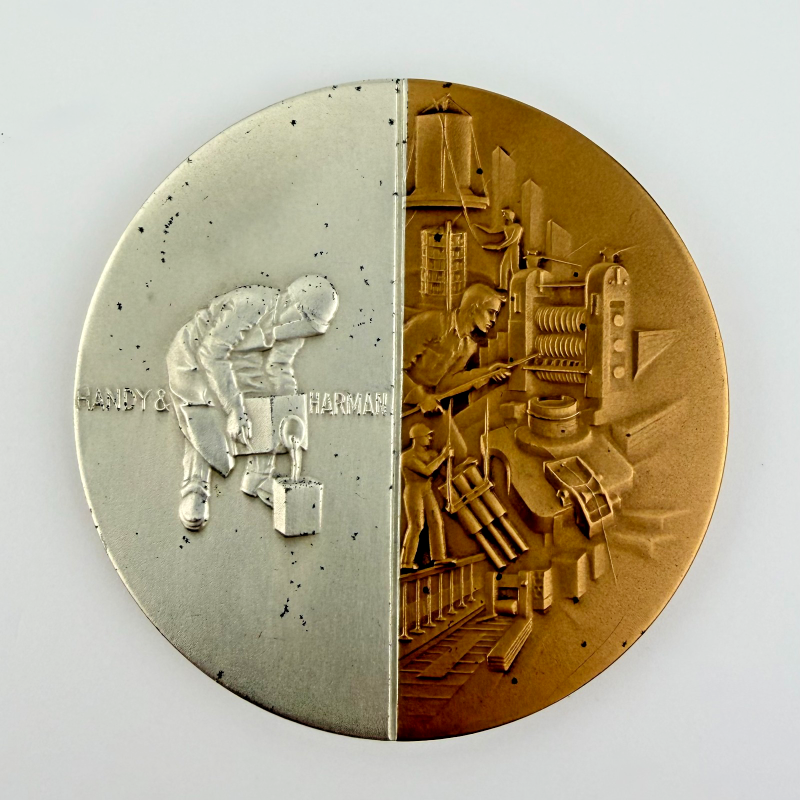 1967 Handy & Harman Sterling Silver Bronze 100 Year Centennial Medal
