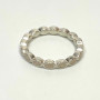 Pandora Better Together Twist Ring Size 7 White Enamel Authentic 190884EN23