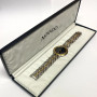 MOVADO TWO-TONE STAINLESS STEEL QUARTZ WOMENS WATCH WITH BOX, 35mm