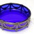 Vintage Cobalt Blue Glass Russian Silver 875 Ash Tray With Tag Vintage Cobalt Blue Glass Russian Silver 875 Ash Tray With Tag