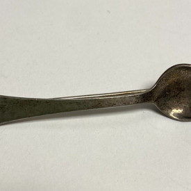 Vintage Sterling Silver  Engraved L.G.B Miniture Spoon Brooch