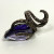 Vintage Large  Amethyst and Marcasites Sterling Silver Ring Size 7