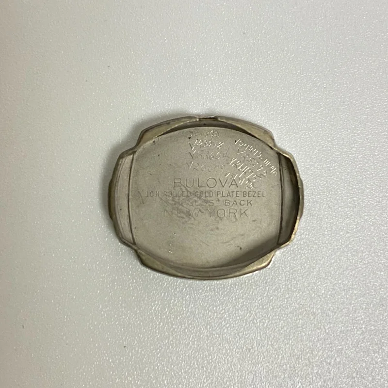 Vintage Bulova 10K Rolled Gold Plate Bezel Stainless Back Watch