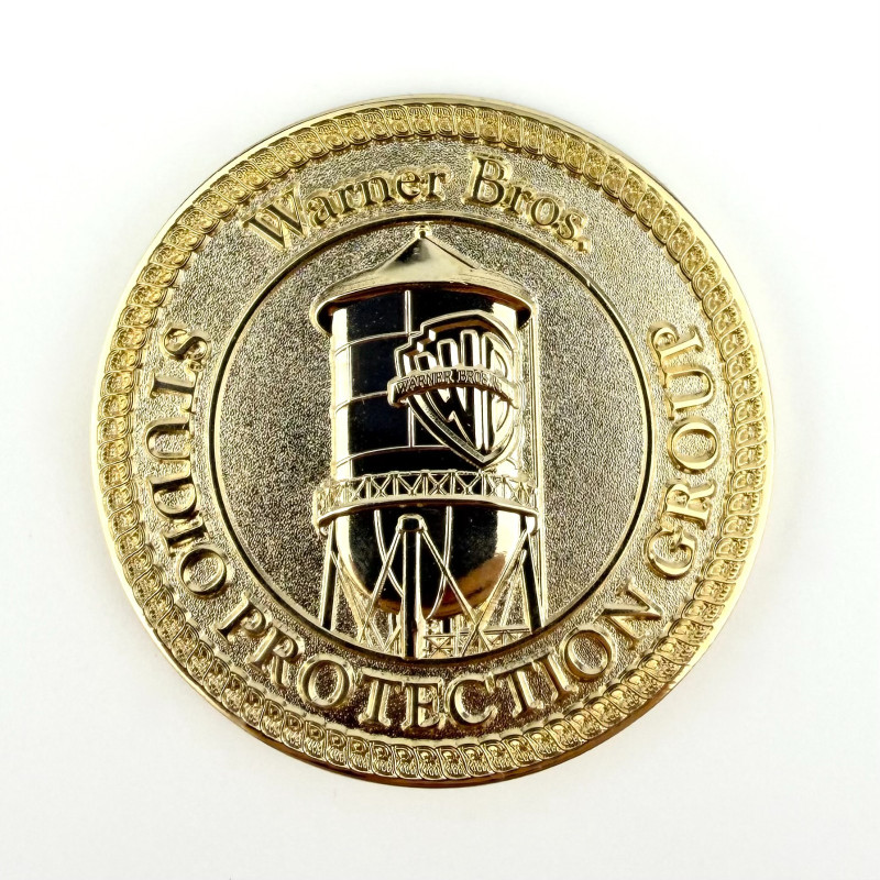 Rare Warner Bros. Studios Protection Group Challenge Coin - Security Team Medal