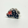 RARE Pandora Australia Map Charm – Retired 2013 Recalled Flag Error
