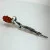 Antique Art Nouveau England .925 Sterling Silver Carved Amber Rose Brooch