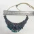 Antique Handmade Necklace and Earrings Diamond Tourmaline Ruby Emerald Sapphire