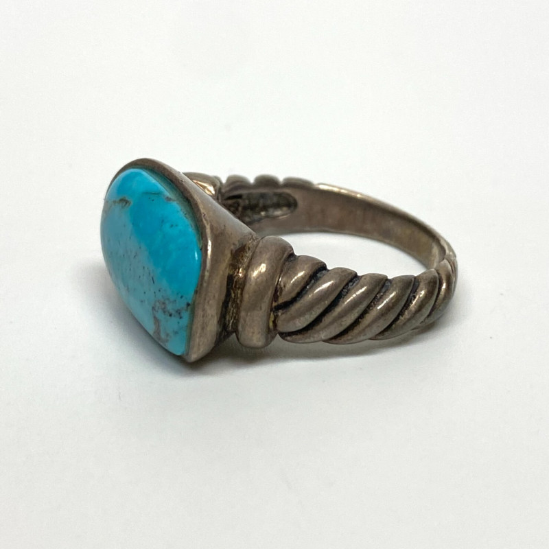 SX925 Thailand Turquoise Ring Size 9