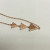 Shashi Rose Gold Triangle earring & Braclet set Shashi Rose Gold Triangle earring & Braclet set