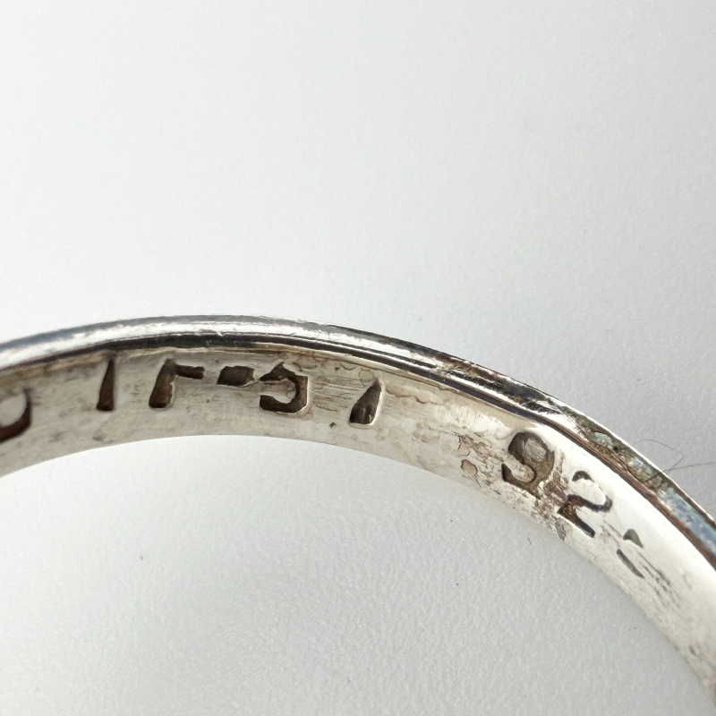 Vintage Mexican Sterling Silver Tiger's Eye Bypass Ring Signed Mexico TF-57 925