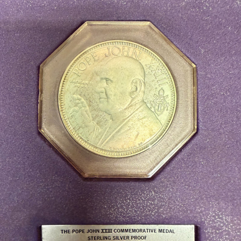 Catholic Commemorative Medal Society 6-Piece Sterling Silver Proof Popes Set