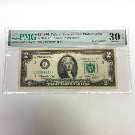 Fr 1935-C* (C* Block) $2 1976 FRN Philadelphia PMG 30EPQ Fr 1935-C* (C* Block) $2 1976 FRN Philadelphia PMG 30EPQ