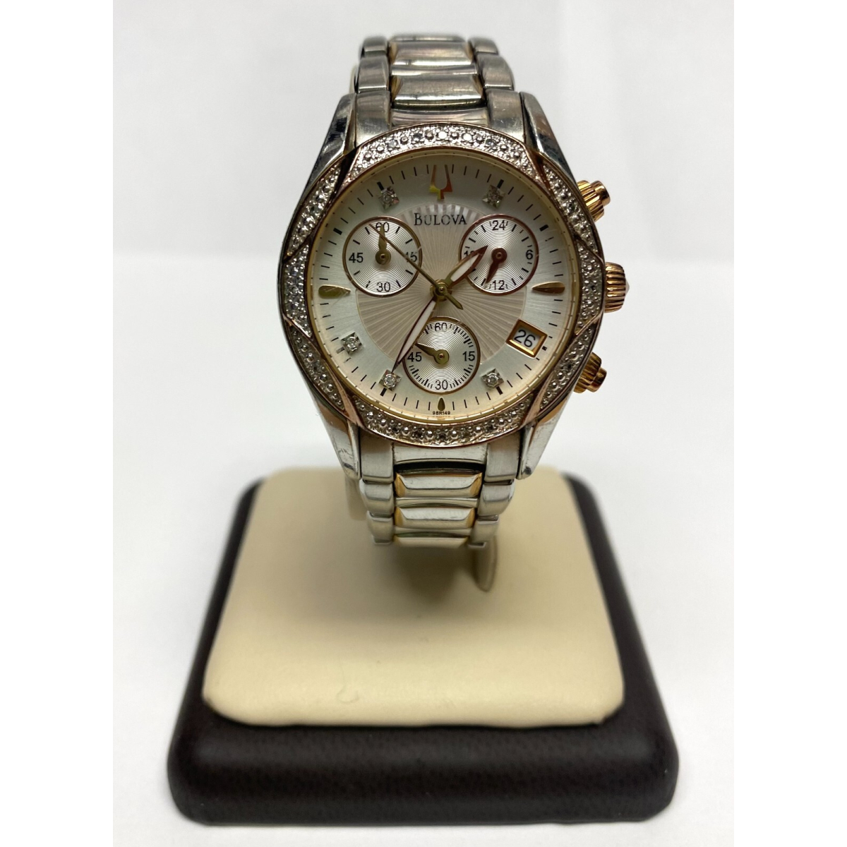BULOVA  DIAMOND WATCH, Wrist size 6.25 inches