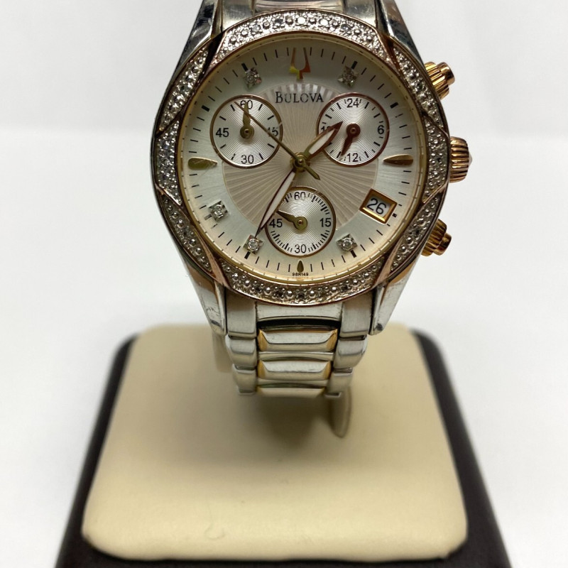 BULOVA DIAMOND WATCH, Wrist size 6.25 inches BULOVA DIAMOND WATCH, Wrist size 6.25 inches