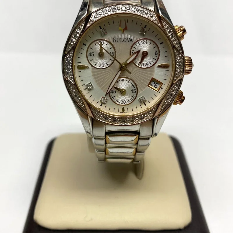 BULOVA  DIAMOND WATCH, Wrist size 6.25 inches