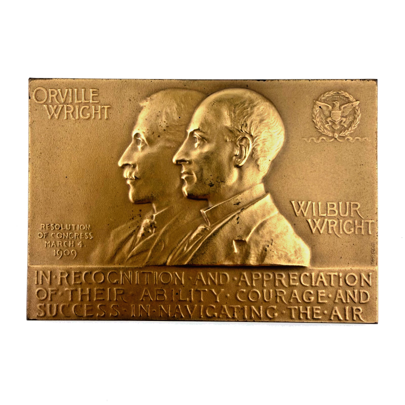 The Wright Brothers medal awarded by Congress in 1909 — Bronze