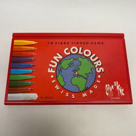 Vintage Caran d Ache Fibralo 10 Water-Soluble Fibre Pens NEW Swiss | 805325