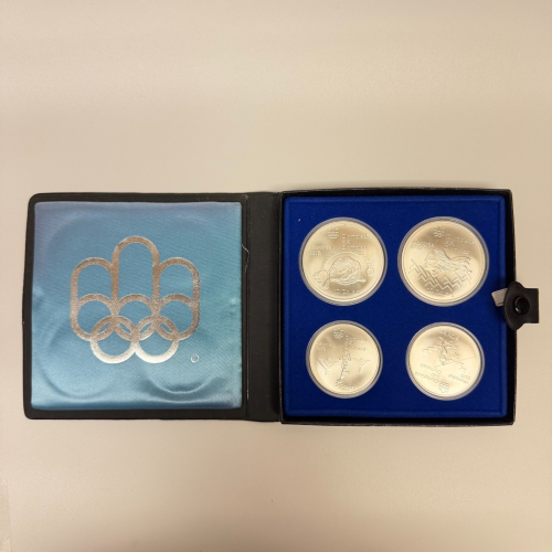 1976 Montreal Olympics Series III Les Premiers Sports Canadiens 4-Coin Silver Se 1976 Montreal Olympics Series III Les Premiers Sports Canadiens 4-Coin Silver Se