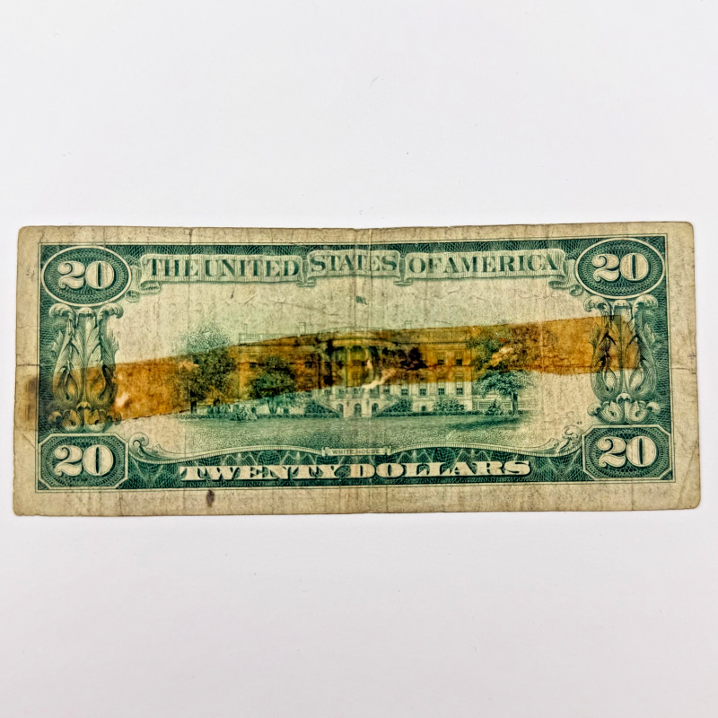 1928-A $20 Federal Reserve Note Redeemable in Gold Green Seal - B01420616A