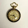 18K ANALOG ROMAN NUMERAL Muliticolored Pattern Designed Pocket watch