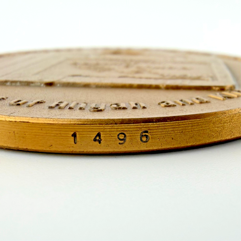 Exodus 1989 Bronze Israel Medal 58 mm Jewish Family Holy Land 91g