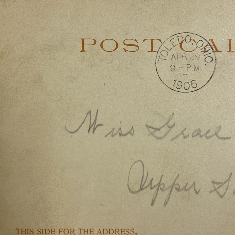 1732 2 Cent George Washington Postage Stamp On Post Card #RED