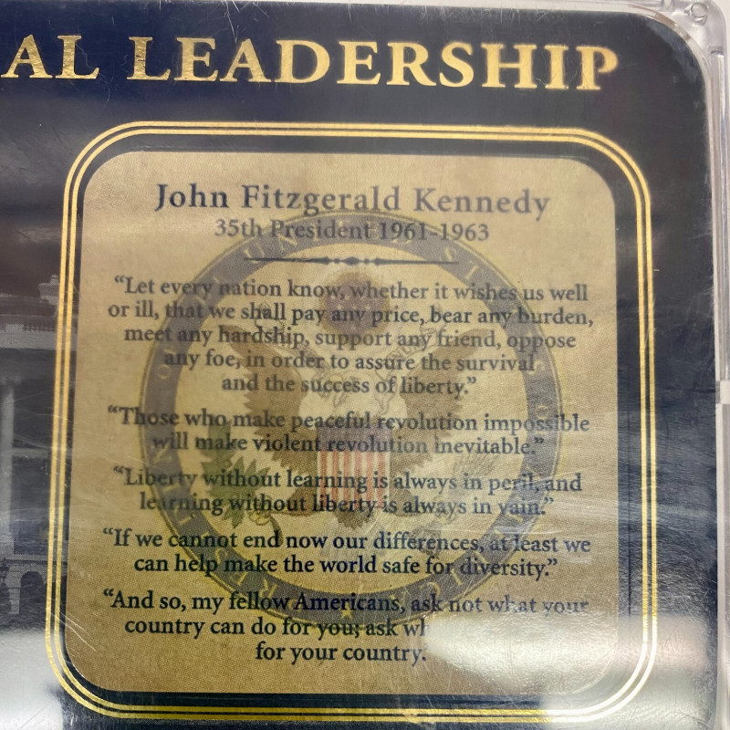 Presidential-Leadership-John-F-Kennedy-JFK-Commemorative-medal-LE Presidential-Leadership-John-F-Kennedy-JFK-Commemorative-medal-LE