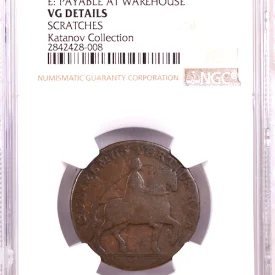 1791 G.BRIT D & H-21 1/2P NGC VG DETAILS SCRATCHES