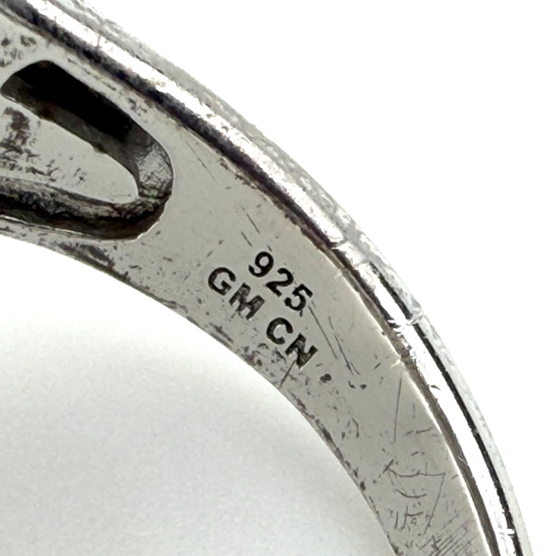 Zirconia Indian Head Chief Ring (Silver 925) Size 13.5