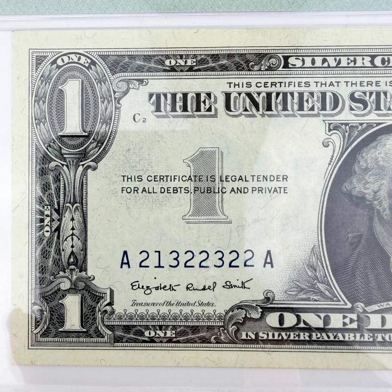 1957A $1 Silver Cert. Fr. 1620 AA Block PMG 35 EPQ Smith/Dillon A21322322A