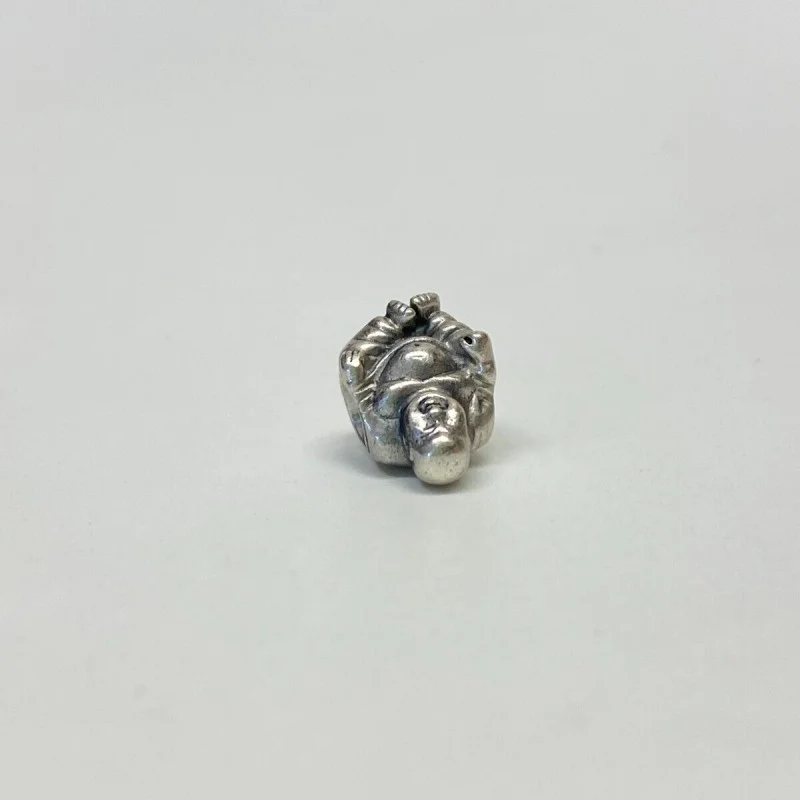 Authentic PANDORA Sterling Silver SMILING BUDDHA Charm Bead 925 ALE Retired Authentic PANDORA Sterling Silver SMILING BUDDHA Charm Bead 925 ALE Retired