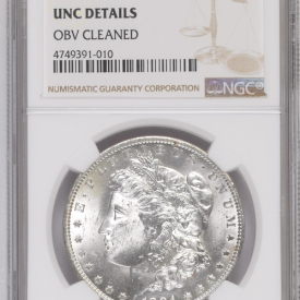  NGC $1, 1884 O Morgan Dollar UNC DETAILS OBV CLEANED