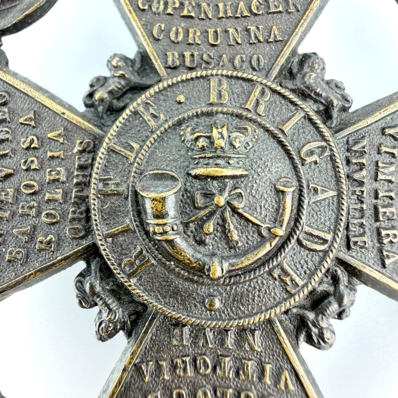 BRITISH MILITARY CAP BADGE, Rifle Brigade, The Prince Consort's Own, 1910-1937