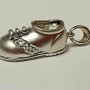 14K Baby Shoe Charm With Engraving 585 0n Pendent