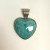 925 SS Heart Turquoise Center Stone Necklace Pendent Made in China 925 SS Heart Turquoise Center Stone Necklace Pendent Made in China