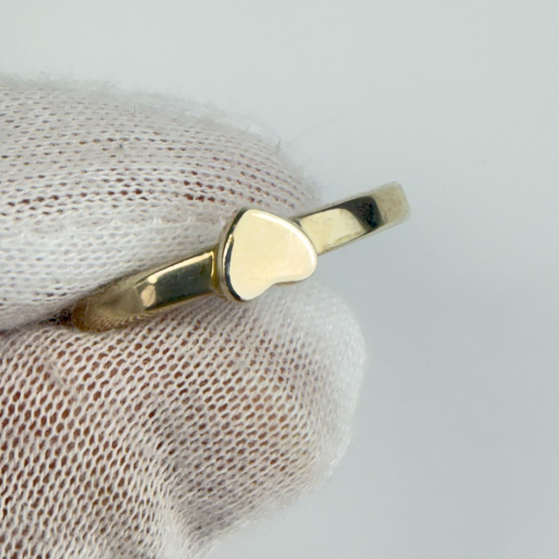 Tiffany & Co. Sterling Silver Paloma Picasso Modern Heart Ring Size 14.25