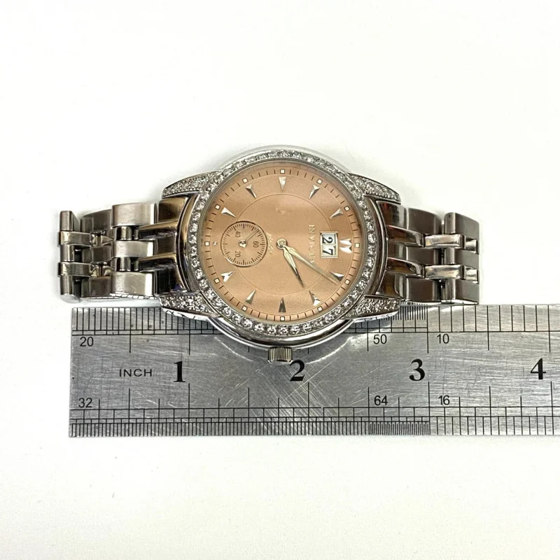 Invicta 2180 Rare Vintage 1948 Ebauche Automatic Swiss Watch 1.98 ct Diamonds