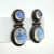 Nicky Butler NB Sterling Silver BLUE MOONSTONE Dangling 925 Earrings