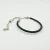 Authentic Pandora Black Leather Adjustable Sliding Bracelet with Sterling Silver