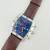 Michele Urban Chronograph Blue Dial Quartz Watch Aluminum Case Japan