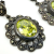 Dee Berkley Jewelry Co. Sterling Silver Oval Cut Peridot and Marcasite Earrings