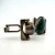 Vintage Israel Sterling Silver Blue Green King Solomon Eilat Stone Cufflinks