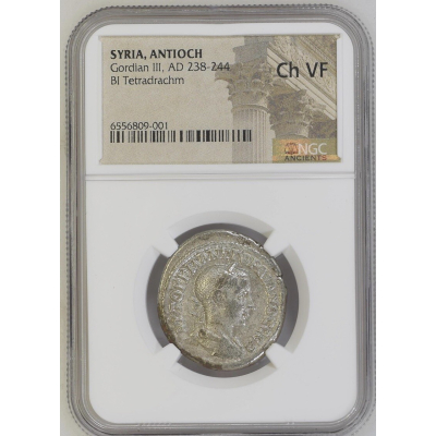SYRIA ANTIOCH Gordian III AD 238-244 BL Tetradrachm SYRIA ANTIOCH Gordian III AD 238-244 BL Tetradrachm