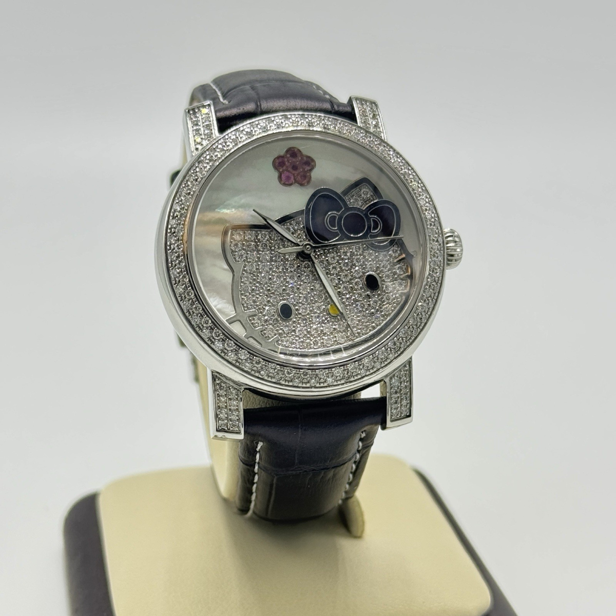 Kimora Lee Simmons Hello Kitty Diamond Sapphire MOP Swiss Quartz Watch 36mm - Kimora Lee Simmons Hello Kitty