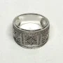 14k Ring with Diamond Style Studded Ring, 6.6 g, Size: 7
