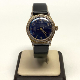 Vintage ACME 14K Gold 1.16ct Diamonds Wristwatch