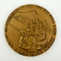 Exodus 1989 Bronze Israel Medal 58 mm Jewish Family Holy Land 91g
